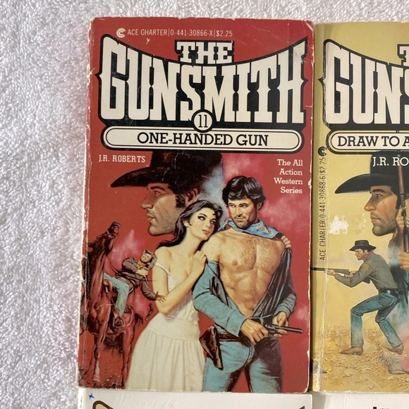 Vintage The Gunsmith All Action Western Romance Novel  x4 - Picture 2 of 14